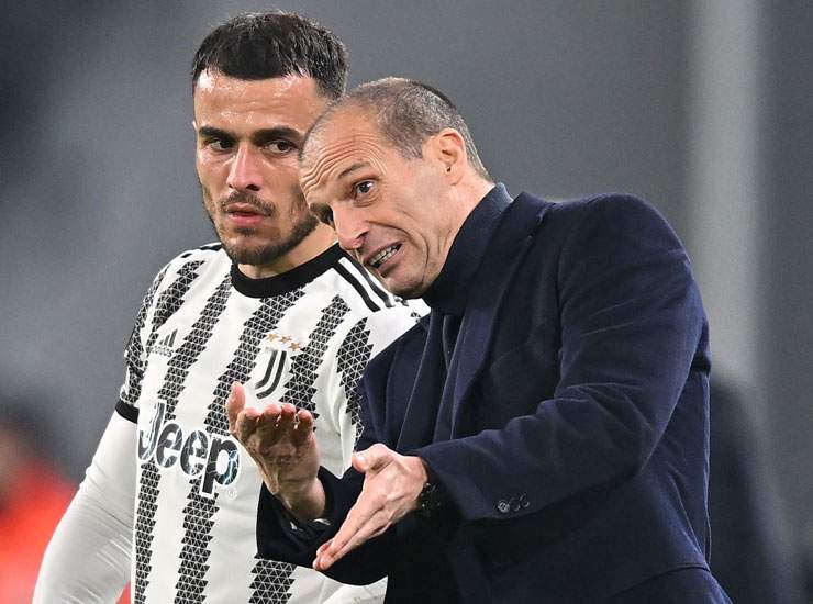 Max Allegri e Filip Kostic
