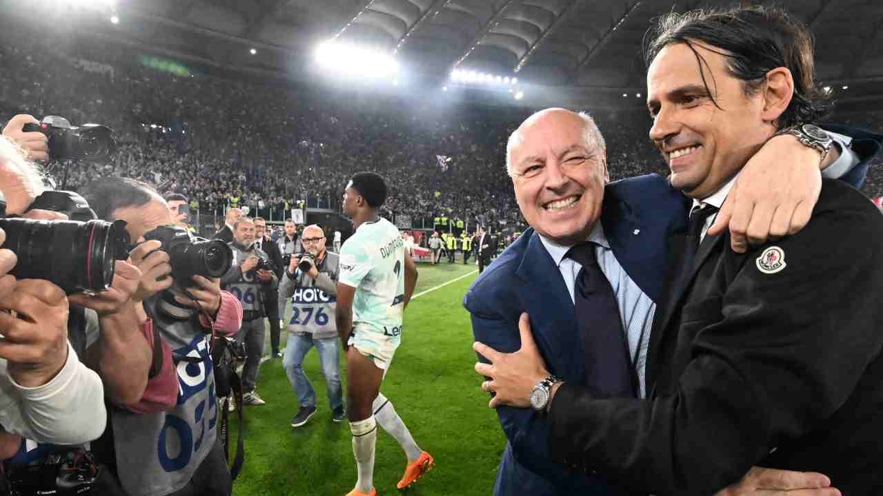 Beppe Marotta e Simone Inzaghi