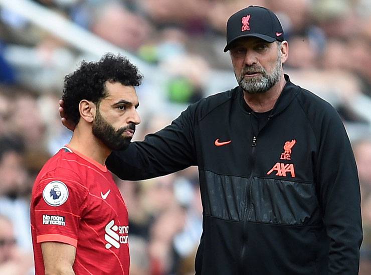 Jürgen Klopp e Mohamed Salah