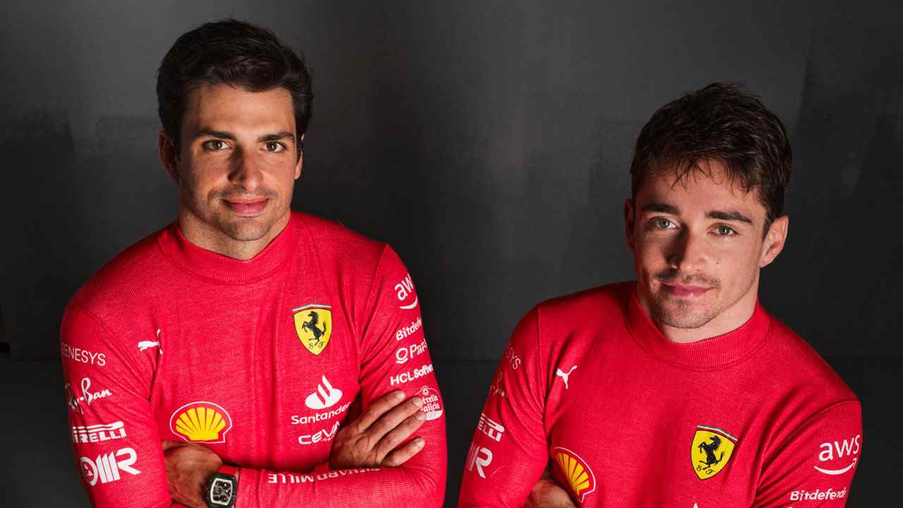 Carlos Sainz e Charles Leclerc 