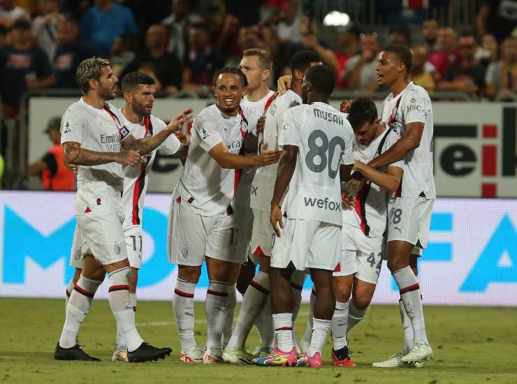 Il Milan fa festa a Cagliari