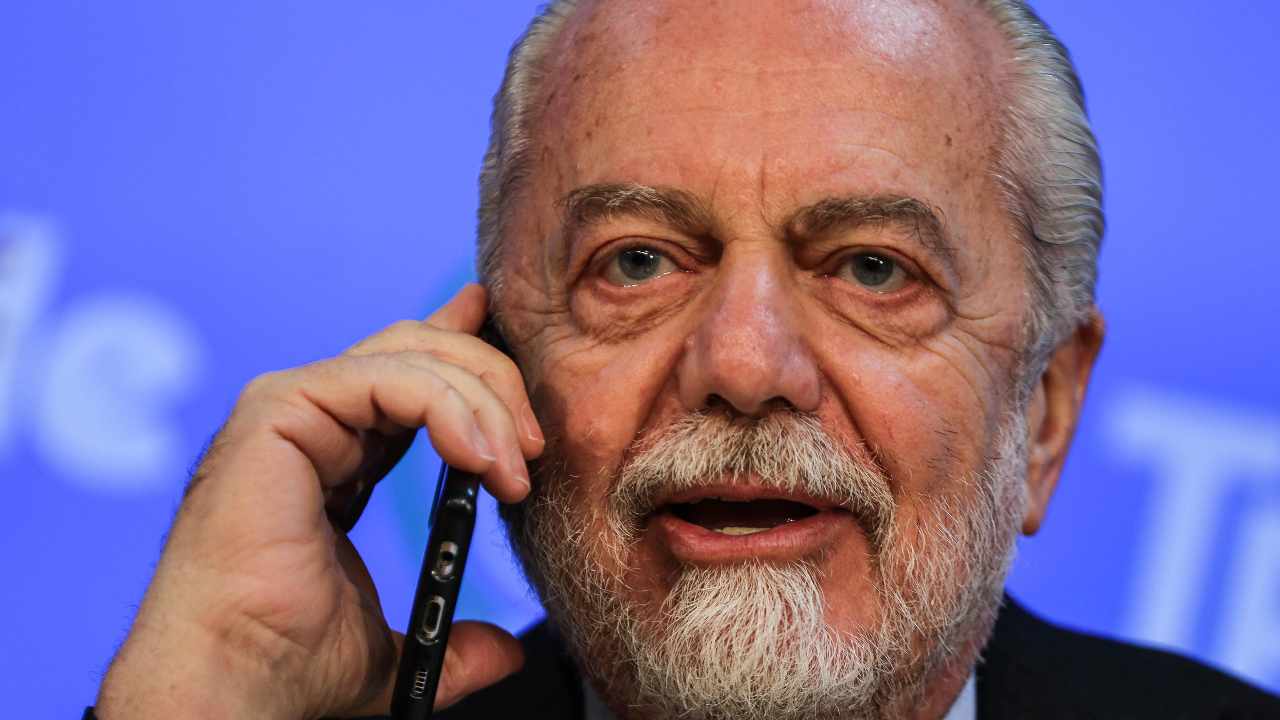 Il presidente del Napoli Aurelio De Laurentiis