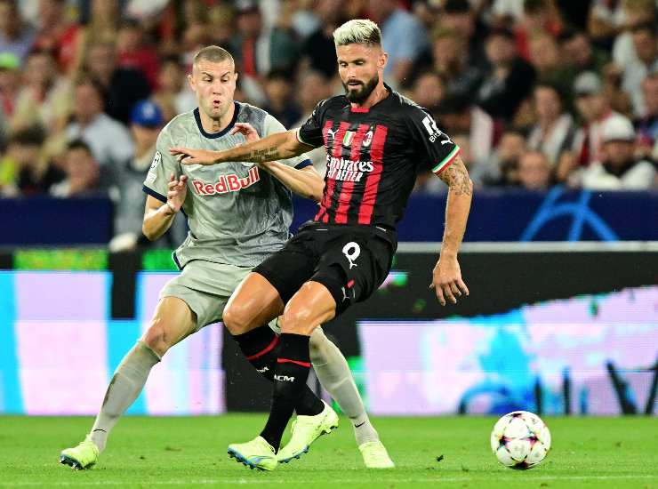 Strahinja Pavlovic sfida Olivier Giroud