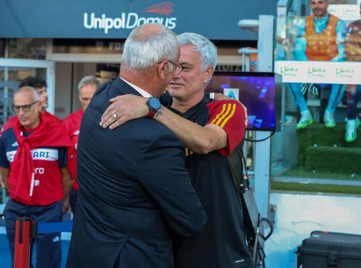 Claudio Ranieri saluta José Mourinho
