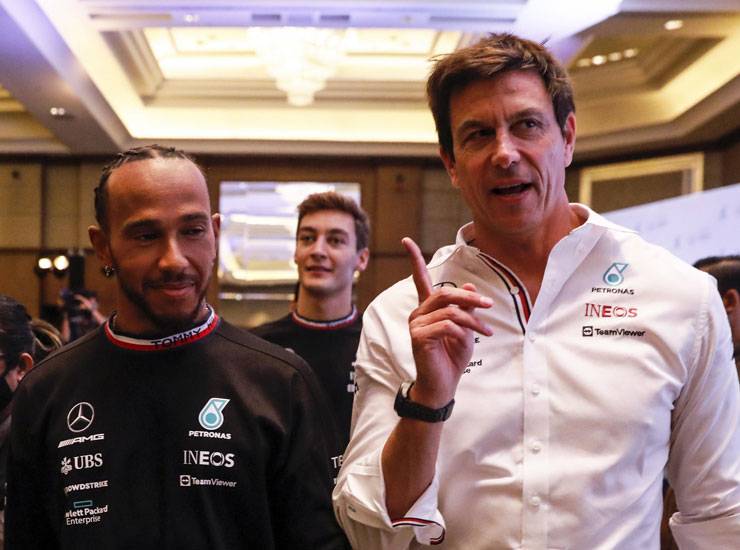 Lewis Hamilton e Toto Wolff