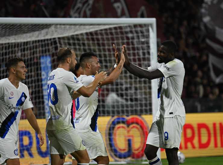 L'Inter fa festa a Salerno