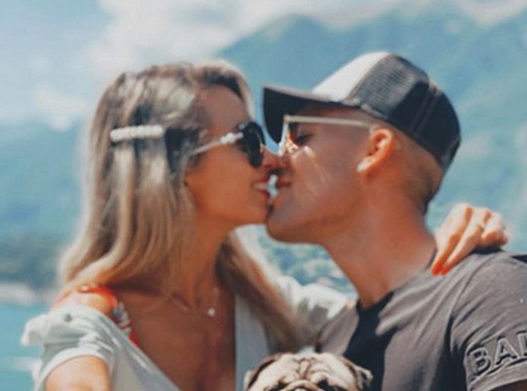 Lautaro Martinez e Agustina Gandolfo