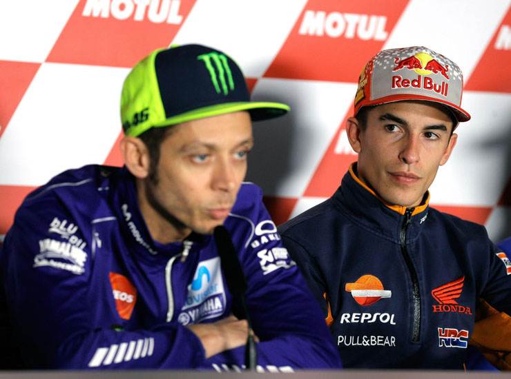 Marc Marquez e Valentino Rossi