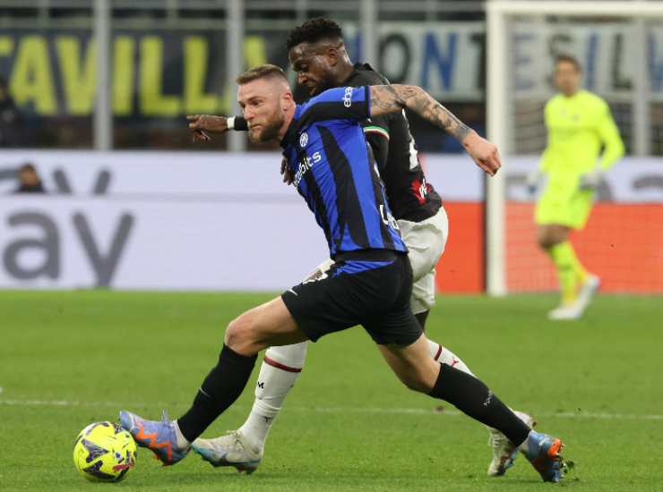 Milan Skriniar con la maglia dell'Inter