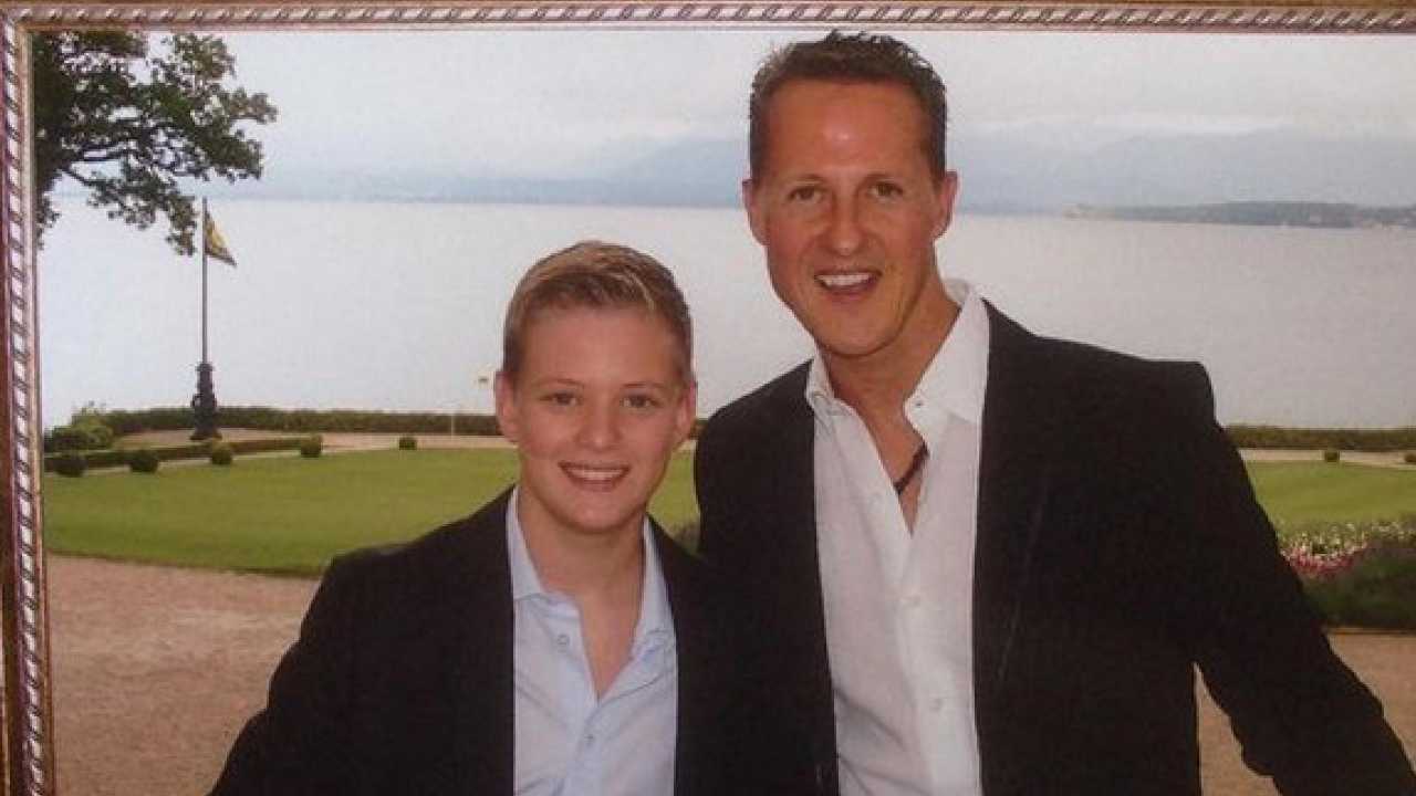 Michael Schumacher con il figlio Mick - Ansafoto - Ilgiornaledellosport.net