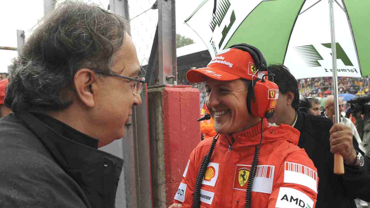 Sergio Marchionne con Michael Schumacher