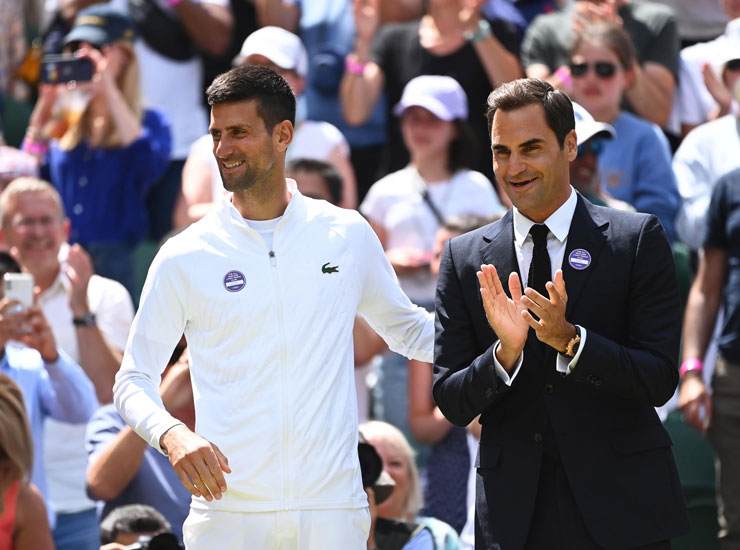 Novak Djokovic e Roger Federer - Foto Ansa - Ilgiornaledellosport.net