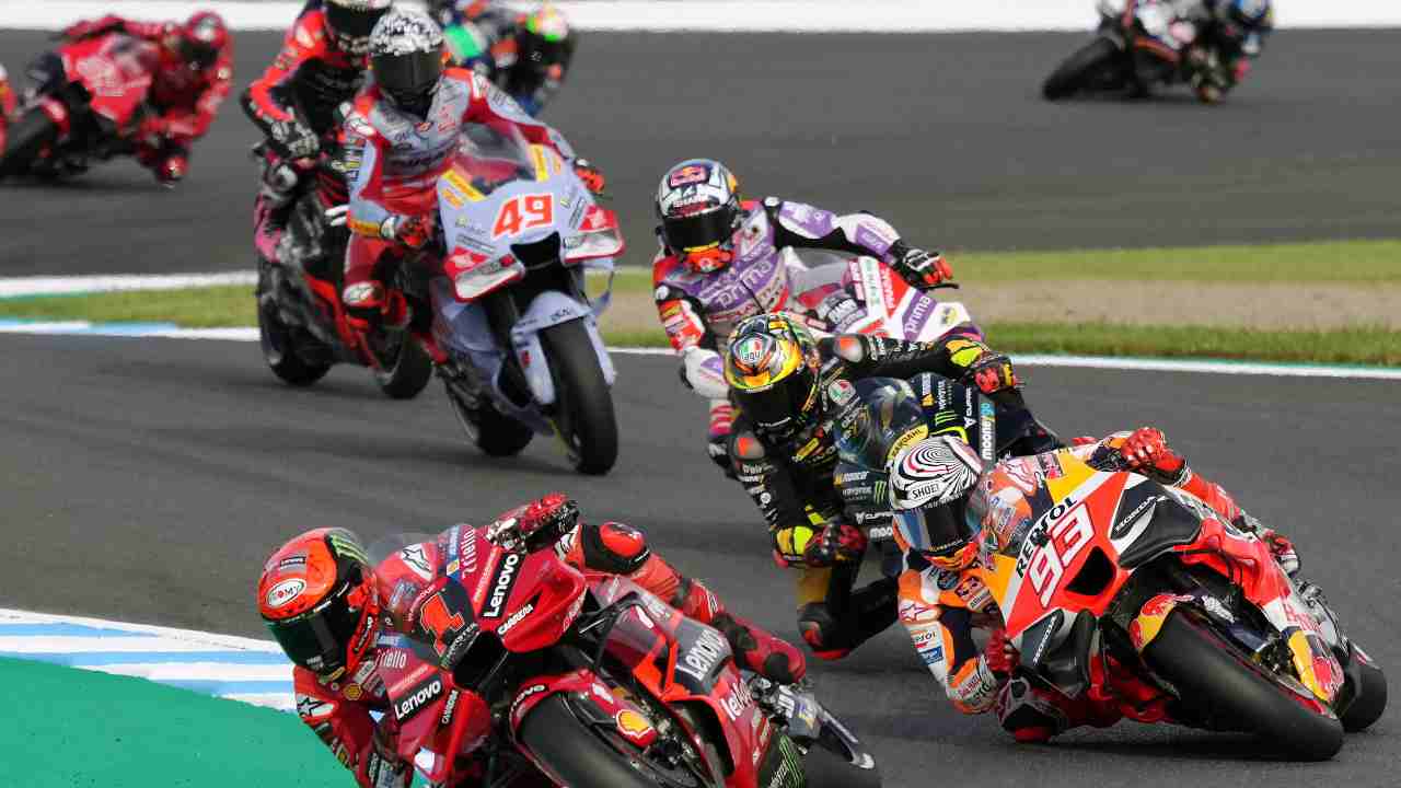 Un momento della gara di Moto GP in Giappone - Ansafoto - Ilgiornaledellosport.net
