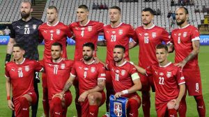 Foto di squadra per la Serbia