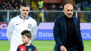 Mauro Icardi e Luciano Spalletti