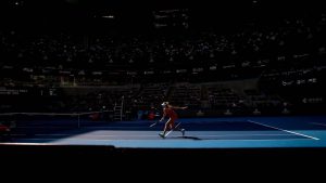 Scatto suggestivo durante i Tennis China Open