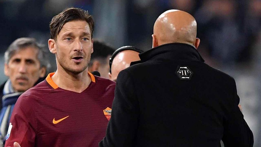Francesco Totti e Luciano Spalletti