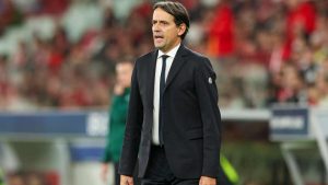 Il tecnico dell'Inter Simone Inzaghi