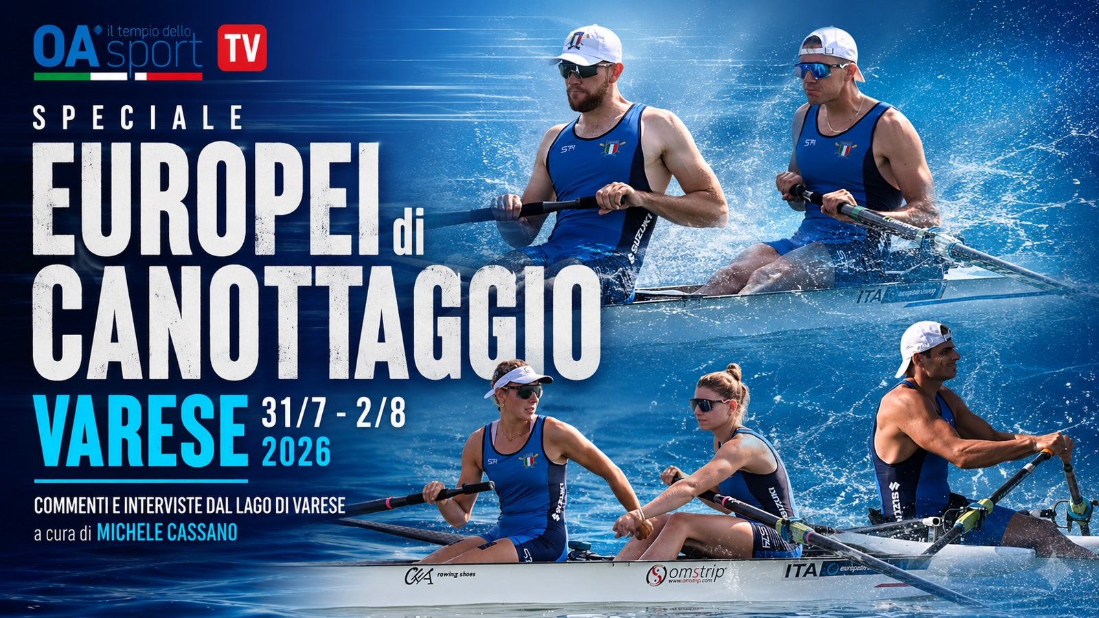 Italia in grande stile agli Europei di Canottaggio 2026: 9 medaglie e un bottino record