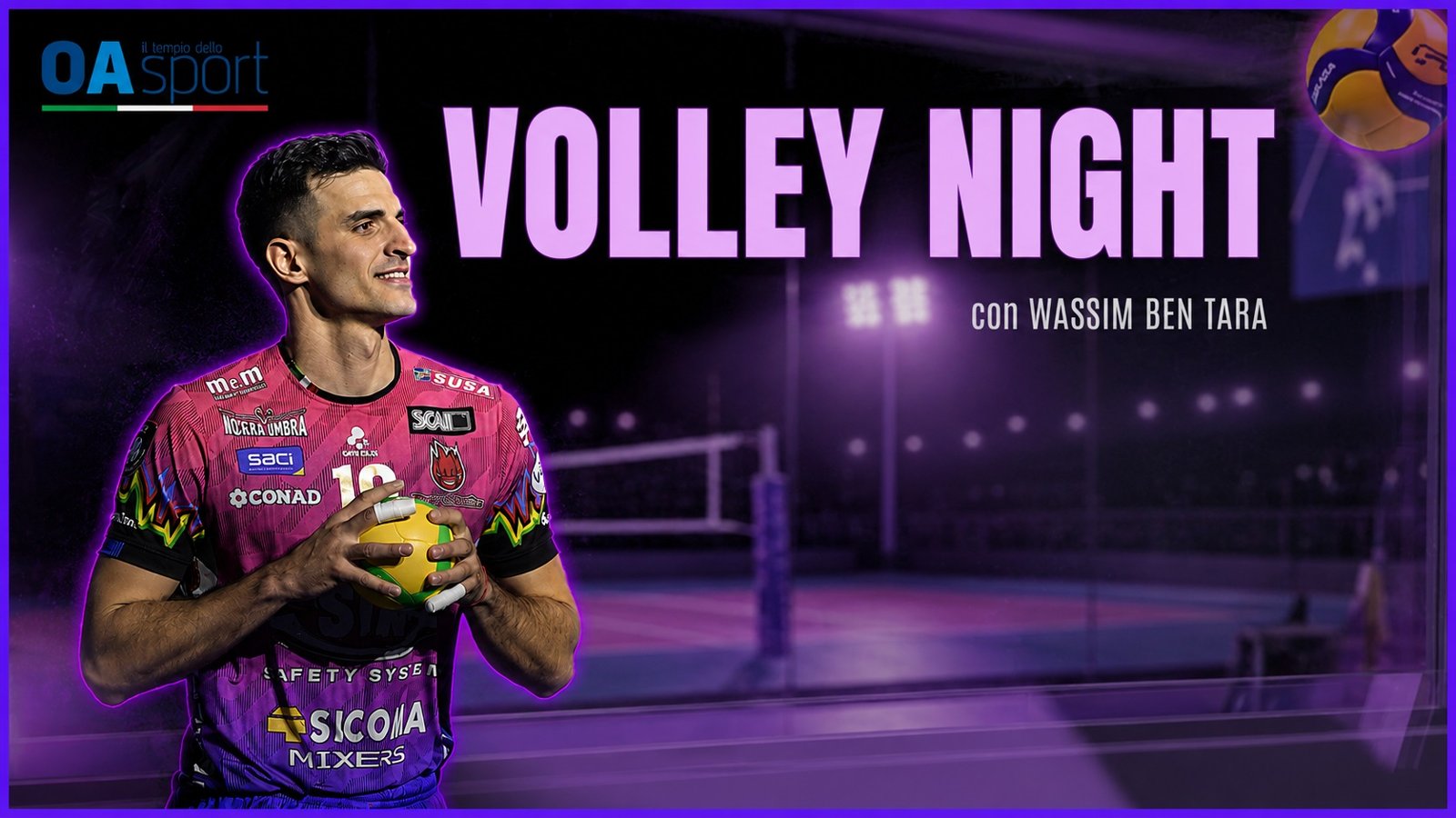 Wassim Ben Tara racconta la sua carriera e il passo verso il Giappone a Volley Night